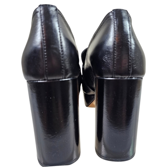 Vince Camuto Grinilia Leather Platform Loafer Heels in 6.5 - Picture 3 of 5